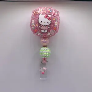 HK beaded inspired badge reel