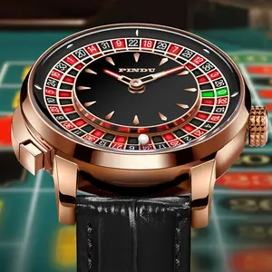 Pindu Hot Sell Luxury Japan Movement Watches Gambling Disk Rotate Mens Jacob co Mechanical NH35 Watch Roulette Casino Watch