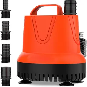 Small Submersible Water Pump, 660GPH Pond Pump with 6FT Power Cord and Handle, Ultra Quiet Pool Pump with 4 Nozzles and 4 Suction Cups, Drain Pump for Bathtub Pool Fish