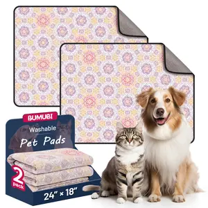 Washable Dog Pee Pads – Absorbent Reusable Puppy Training Pads, Waterproof Leak-Proof & Non-Slip for Crate, Whelping & Potty Training