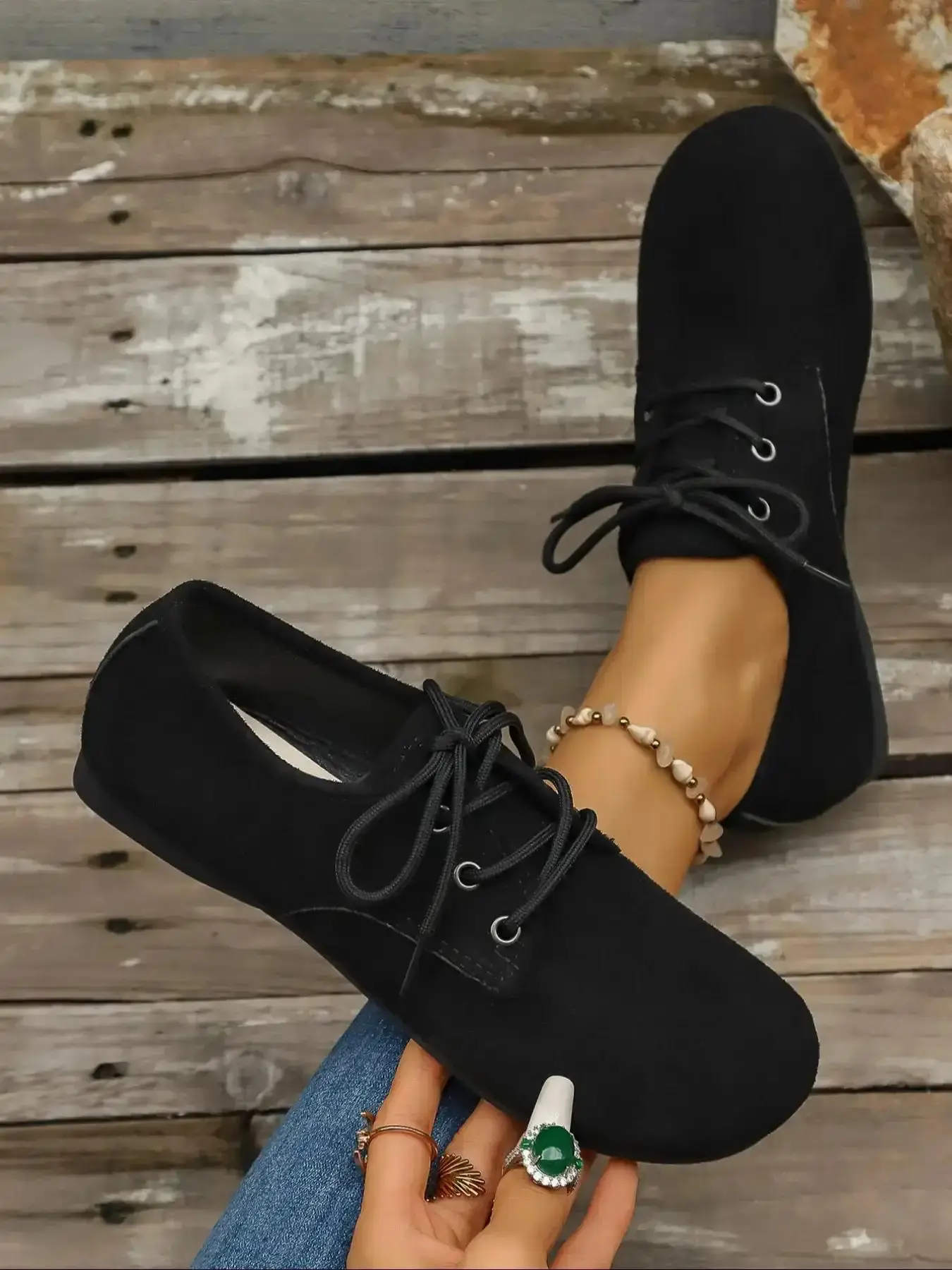 Women's Breathable Casual Low-Top Shoes, Adjustable Lace-Up Ballet Flats, Comfortable Fashion Sneakers for All Seasons, Trendy Walking Sneaker, casual sneakers, women fashion, trendy shoes, women sneakers