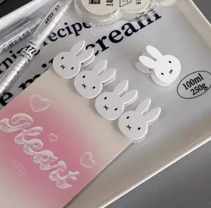 1pcs Kawaii Bunny Miffy Inspired Acrylic Stationary Clips