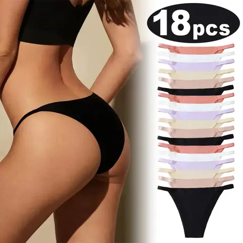 Women's Solid Color Seamless Knicker, Minimalist Breathable Comfortable Minimalist Pastel Panty for Daily Wear, Women's Underwear for All Seasons, Womenswear, Soft Panties, Daily Casual Underwear, Casual Elegant Underwear  Plus Size thongs