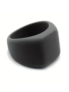 1pc Vintage Style Silicone Ring for Men, Versatile Soft Comfortable Sports Fan Jewelry Accessory, Ideal Father's Day Gift, All Seasons Wear