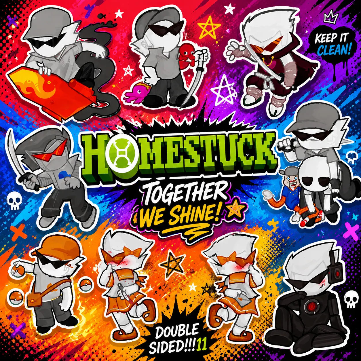 Homestuck Acrylic Key Chain, Great For Daily Use Or As Thoughtful Little Gifts For Your Friends And Yourself