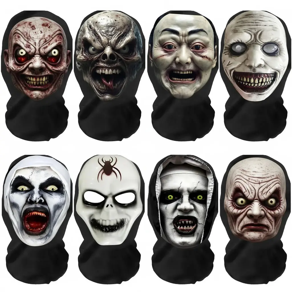 Halloween Scary Ghost Mask - Breathable, Comfortable Novelty Cosplay Accessory for Festive Home, Party Supplies