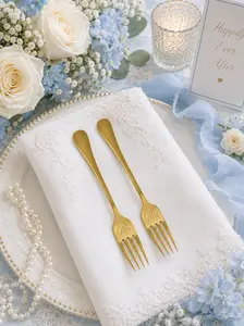 Mr and Mrs Engraved Wedding Forks – Set of 2