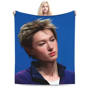 Kpop Music CORTIS Martin Super Warm Blanket  Kids Adult Plush Throw Blanket Funny Living Room Flannel Bedspread Sofa Bed Cover A multi-functional and beautiful blanket that can be used for cheering, as well as given as a gift to Fellow fan .