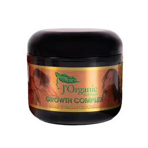 J'Organic Solutions Natural Kids Hair and Scalp Balm with Rosemary Oil Green Tea Extract Black Castor Oil & Sweet Almond Oil for Softer Shinier Healthier Hair Lightweight Haircare Pomade - Aloe Growth Complex Scalp Stimulator for Kids  Moisture