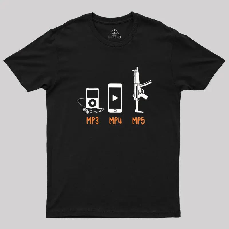 MP3 MP4 MP5 Geek T-Shirt