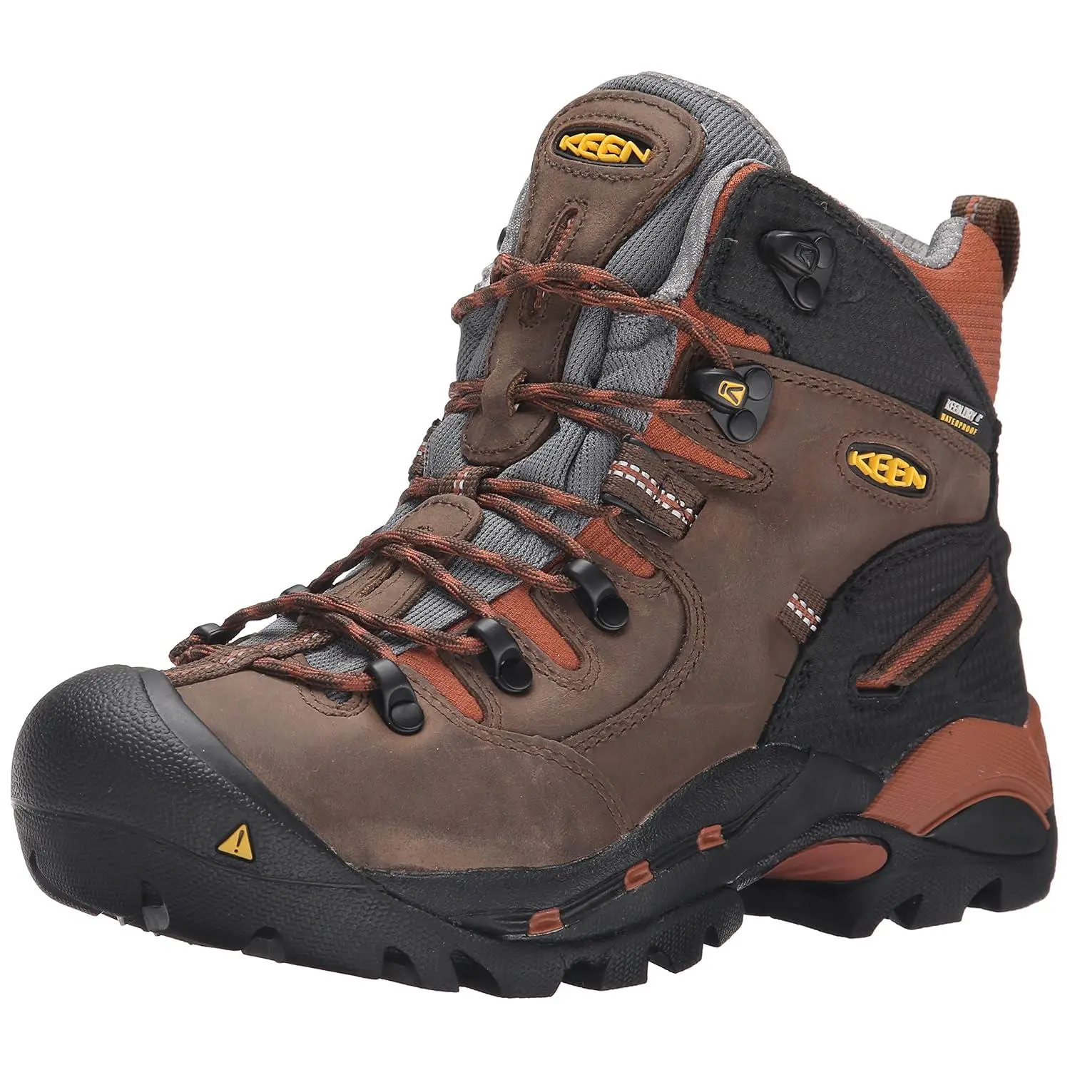 KEEN Utility Men's Pittsburgh 6" Soft Toe Waterproof Work Boot, Cascade Brown/Bombay Brown, 7 Wide US
