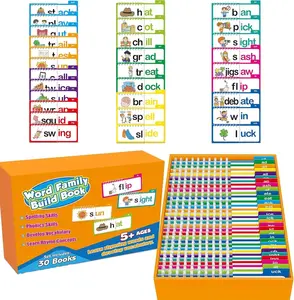 30-Volume Reading Rhyming Flip Books, ABC Word Flashcards, Word Family Building Books, Word Family Flashcard Sets