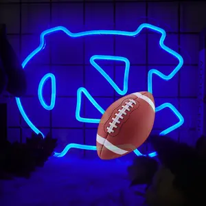  Football Neon Signs for University Team Logo Light,Neon Signs for Man Cave