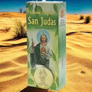 San Judas Perfume with Medalls - Fragrance for Men and Women Citrus Woody Musk Limited Edition