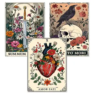 3 Pack Tarot Diamond Painting Kit,5D Diamond Dot Art Crafts with Tools,Round Full Diamond DIY Crafts,Home Wall Decor Gifts