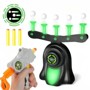 Electric Floating Ball Soft Bullet Launcher Dart Target Shooting Toy, Indoor Parent-Child Interaction Game, Boy Girl Birthday Gift