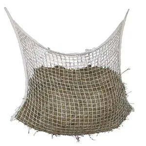 Slow Feeding Hay Net for Horses - Easy Open Top, Durable Design for Secure Hay Storage - Snack, Bubblegum