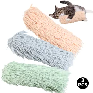 3pcs Plush Interactive Cat Toy Pillows - Soft Durable Crinkle Sound, Catnip Inside, Indoor Play Kicker Toy for Kittens, Promotes Exercise, Rich Colors, No Excessive Promotional Terms