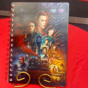 3D Stranger things notebook