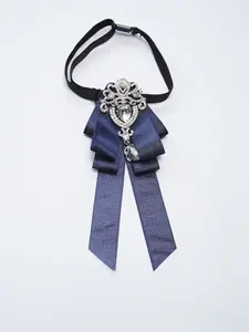 Elegant Rhinestone Bow Tie, Elastic Strap Butterfly Knot, Formal Wedding Banquet Accessory, 1pcs Luxury Dresswear