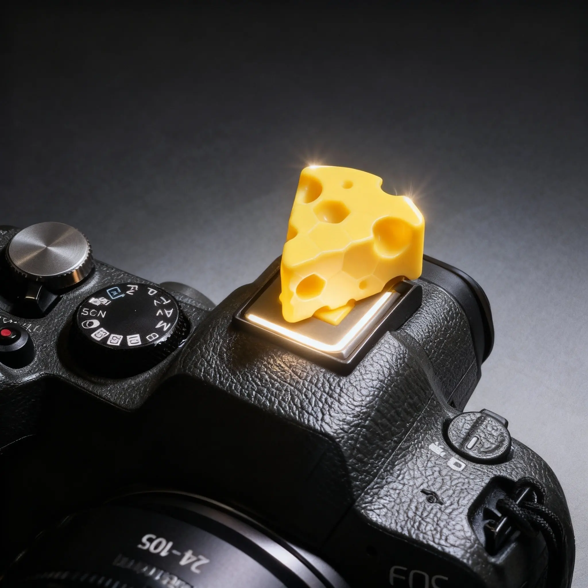 Cute Cheese Look Hot Shoe Cover, Dustproof Short Circuit Proof, Sweatproof Scratch Resistant, Camera Accessory, Portable Durable