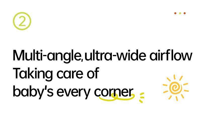 Jisulife Baby Stroller Fan Portable Large Battery Operated 100 Speeds Air Purify & Air Turbo Tech Bladeless Stroller Fan for Car Seat