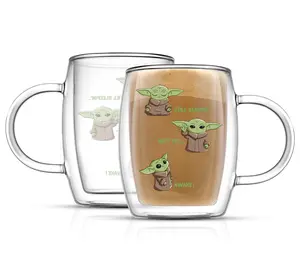 JoyJolt (2) 13.5-oz Star Wars Awake The Child Double-Wall Mugs