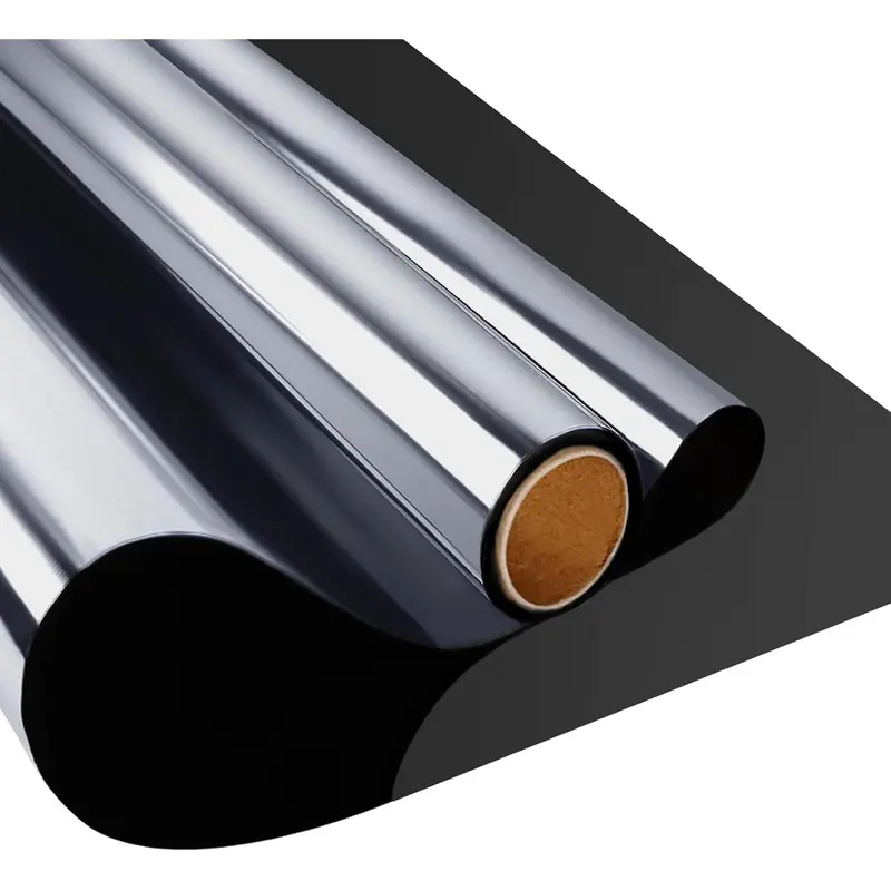 One Way Mirror Car Window Film Static Non Adhesive Privacy Tint Daytime Heat Control Anti UV Decorative Window Covering 6 Mil for Car Windows max  pro  window  films sun protection