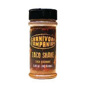 Carnivore Companion Taco Shake - Sugar Free Taco Seasoning for Everything Taco - 5.04 oz Bottle - Burritos & Salt Flavor
