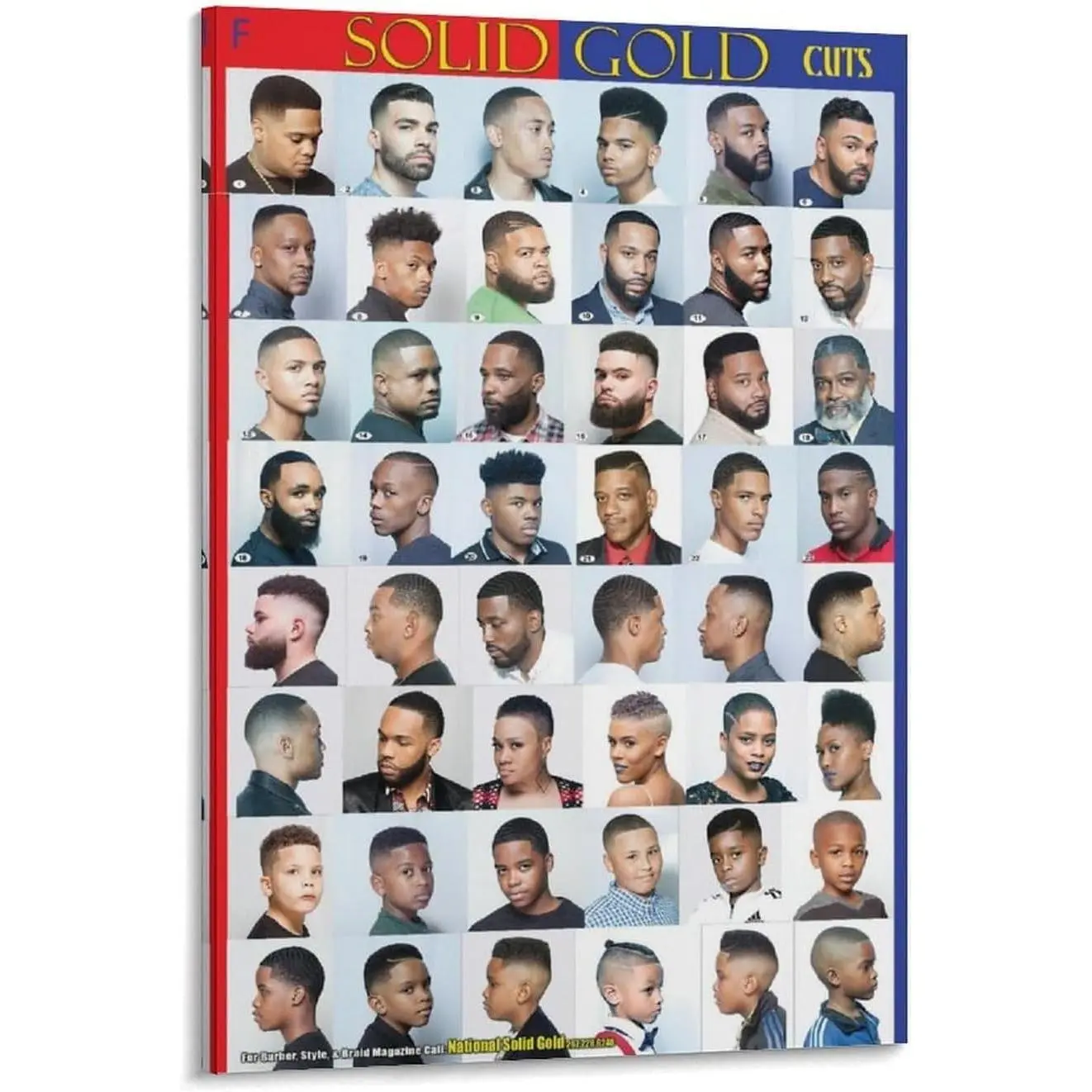 Barbershop Collage Art Poster - High-Detail Accurate Print Design, Artistic Unframed Canvas Print, Modern Men's Home Decor Decoration Items, 8x12in Wall Art for Bedroom Home Inspo