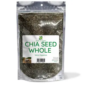 Herb To Body Chia Seed Whole | Salvia Hispanica | Wildcrafted | 4oz