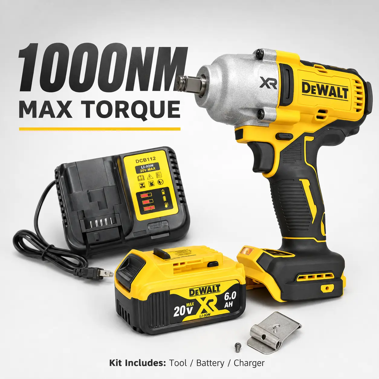 DEWALT DCF900 Impact Wrench 1/2" Inch High Torque With Hog Ring Anvil 20V Brushless Cordless Wrench Dewalt Power Tools