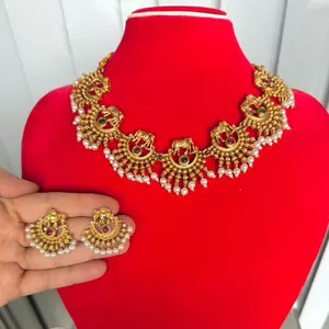 Brass Jewelry with earrings. New design ready to wear.
