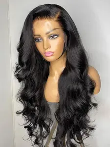 Body Wave Glueless Wigs Human Hair 13x4 13x6 Lace Frontal Wig Human Hair Transparent 4x4 Lace Closure Wig Pre Cut Remy Hair For Black Women Bling