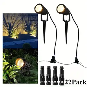 22Pack Durable plastic Low voltage landscape lighting cable connector 12-20 Landscape lighting path light connector, cable, wire, connector, quick connection terminal, welding free outdoor wiring summervibes