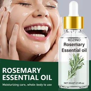 【Ten pack at a better price】ROZINO Rosemary Essence Serum - Natural Invigorating Formula with Unique Scent for Refreshing Skin Care Routine Scent YIMEI Scent Firming Deep Hydration