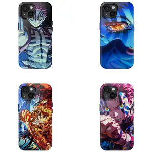5 Styles Demon Slayer Infinity Castle Phone Case, Demon Slayer Phone Case For IPhone 11 12 13 14 15 16 Pro Max Plus X SE, Samsung S21 S22 S23 S24 S25 EGA