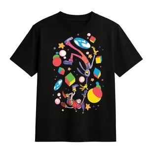 The Amazing Digital Circus Jax & Pomni T-Shirt | Digital Circus Graphic Tee | Indie Animation Streetwear Shirt | Unisex Fan Gift