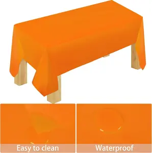 229PCS Orange Party Supplies Set – Plates, Cups, Napkins, Cutlery & Tablecloth for 30 Guests