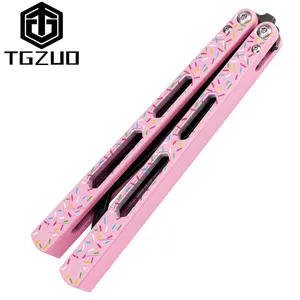 1pc Butterfly Trainer Aluminum Flip Tool, Donut and Handle, Metal Tool, High-Quality Edc, Durable Design for Daily Use