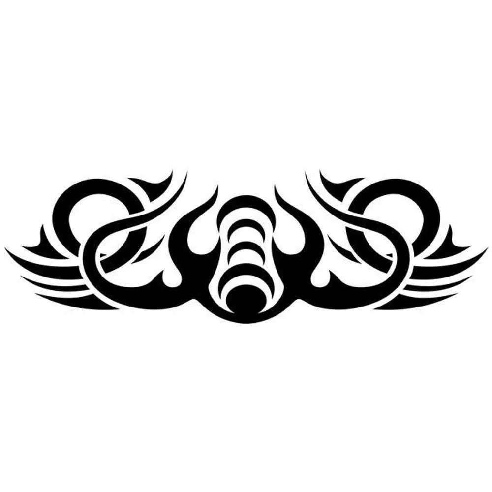 Wave Tribal Tattoo Stencil