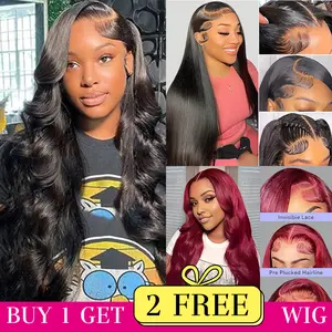 [Combo sale 26"&22"&22''] ‘’buy 1 get 3 wig‘’ Body Wave 13x4 Lace Front Wigs Human Hair with Baby Hair 180% Density Human Hair Wigs for Black Women