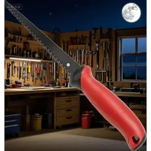 6-Inch Drywall Cutting Tool with   Handle, Hand Saw for Sheetrock & Wallboard, 8-TPI Bi-Metal Blade, Professional Keyhole Saw, Durable Construction for Precision Cutting, Reusable Saw for DIY Projects   soft grip fiberglass handle