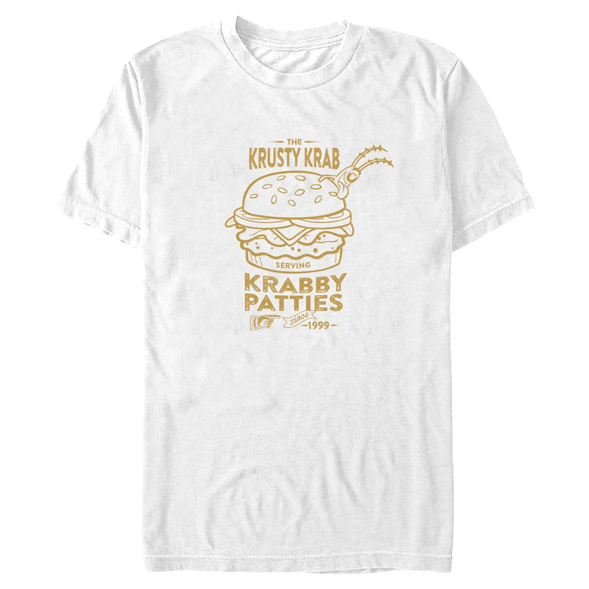 Mens SpongeBob SquarePants Plankton Krabby Patties Ad T Shirt