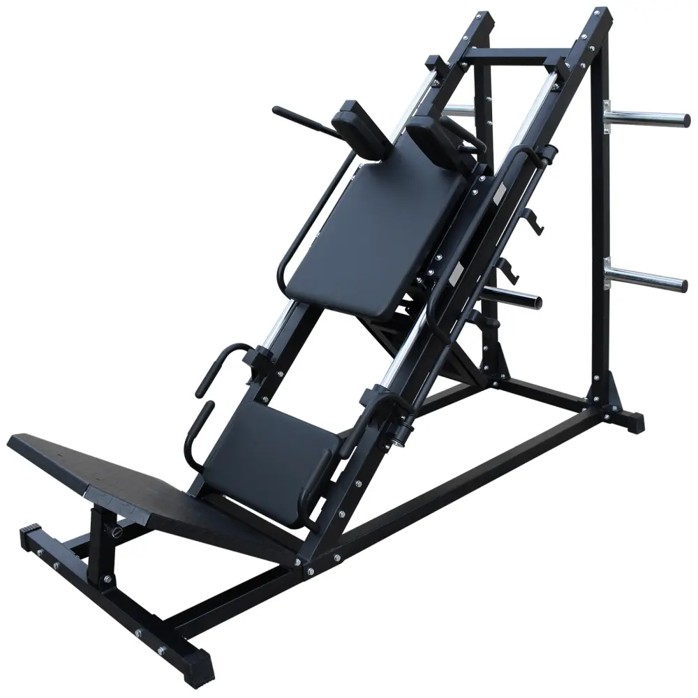Leg Press Hack Squat Machine, Professional Adjustable Leg Press Machine for Home Gym with Linear Bearing, Specialty Hack Squat Machine for Full Lower Body Workout with Weight Storage Fitness. Exercise.
