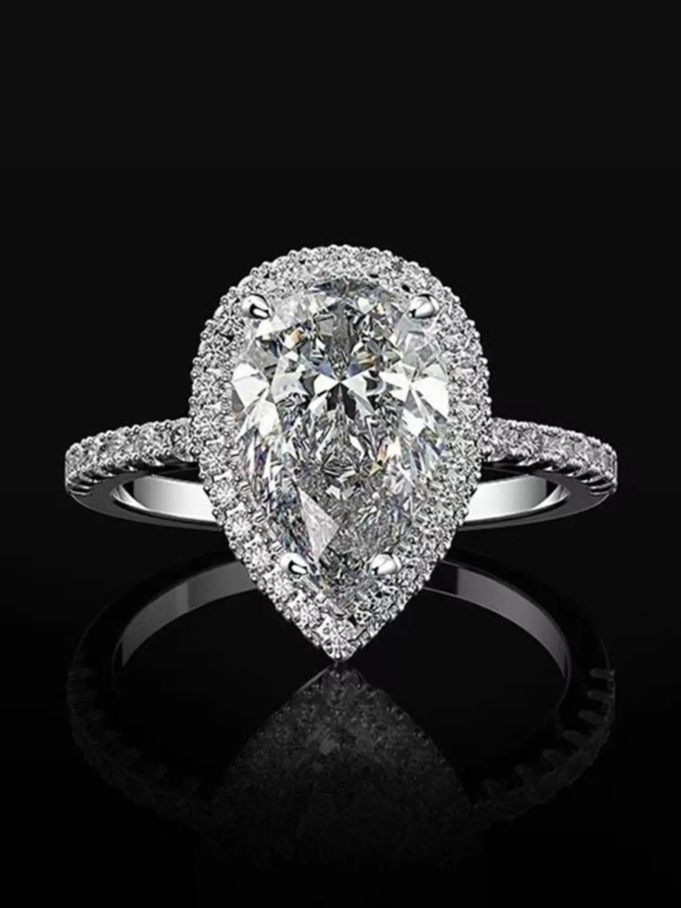 Water Drop Marquise Cut Design Ring, Slim Fit, Perfect Gift, Wedding Party Fashion Ring, Women's Engagement Ring, Bold Personality Ring, Luxury Style Jewelry, Elegant Everyday Ring, Statement Rings