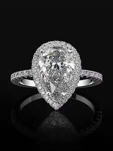 Water Drop Marquise Cut Design Ring, Slim Fit, Perfect Gift, Wedding Party Fashion Ring, Women's Engagement Ring, Bold Personality Ring, Luxury Style Jewelry