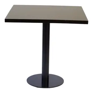 Dark Walnut Solid Wood Dining Table with Base