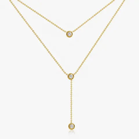 EVRY JEWELS Gold or Silver Plated Women's Hypoallergenic Dahlia Lariat Necklace