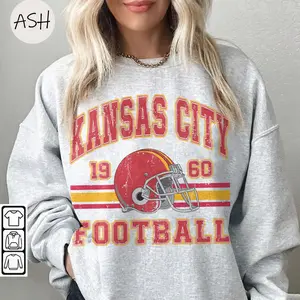 Vintage 90s Style Kansas City Football, Kansas City Football Sweatshirt, Game Day Shirt, Kansas City Fan, Kansas City Sweatshirt Football